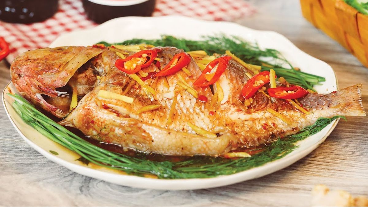 Cá diêu hồng chiên