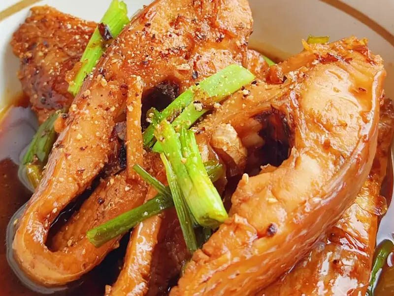 Cá diêu hồng kho tương