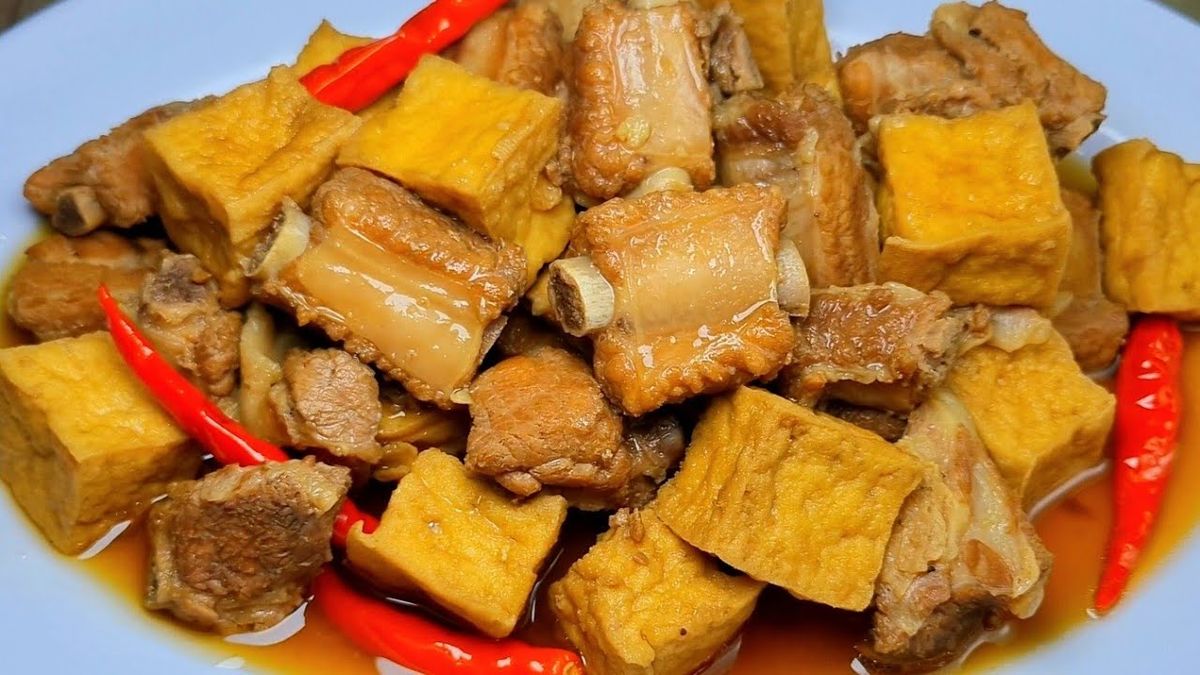 Sườn kho đậu hũ