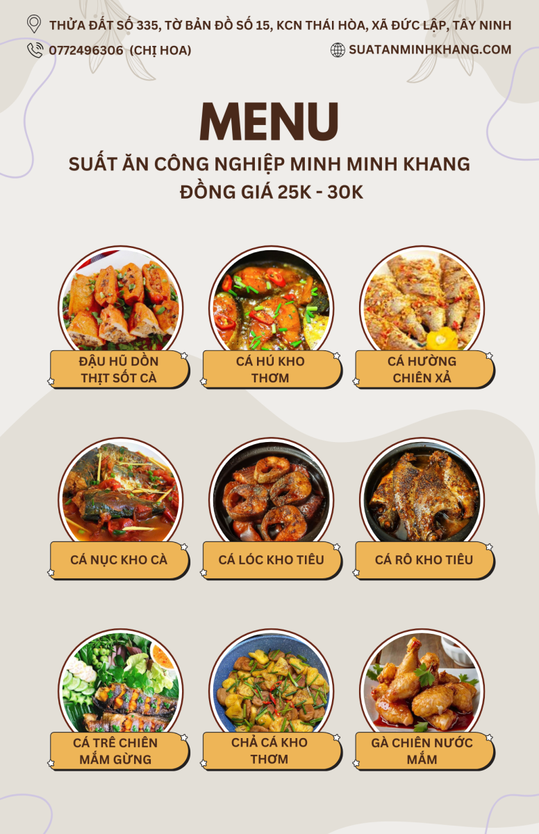 Suất Ăn Công Nghiệp Minh Khang tại Đức Hòa