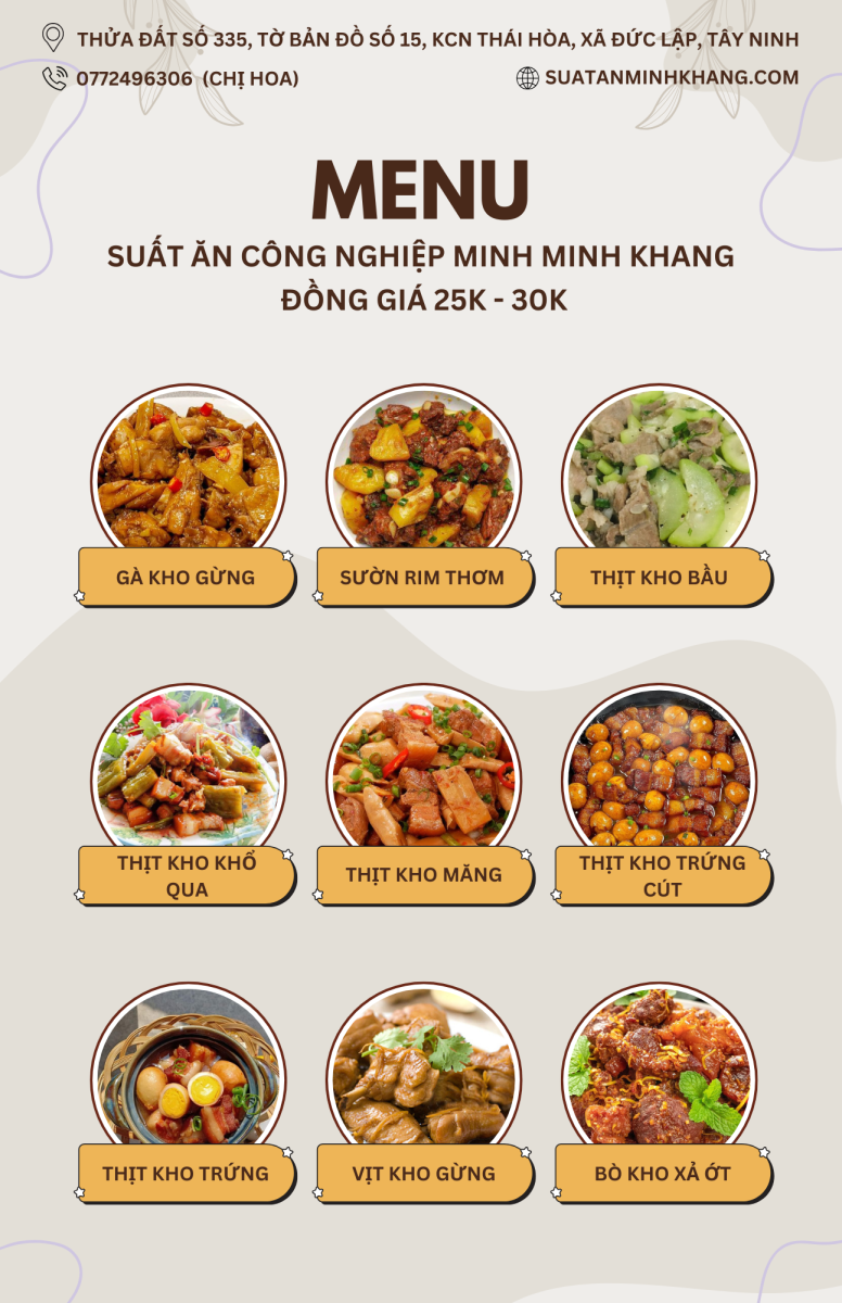 Suất Ăn Công Nghiệp Minh Khang tại Đức Hòa