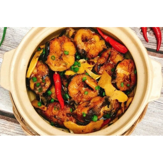 Cá trê kho gừng