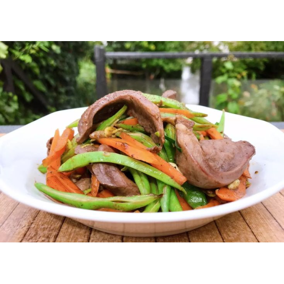 Đậu que xào tim