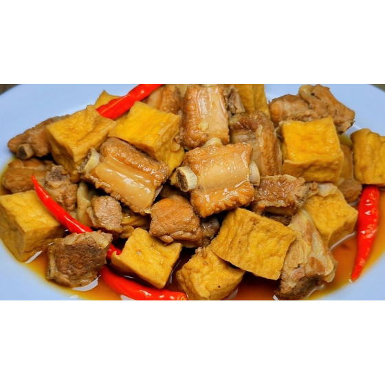 Sườn kho đậu hũ